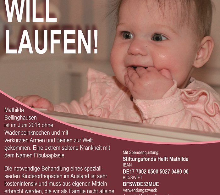 Mathilda will laufen